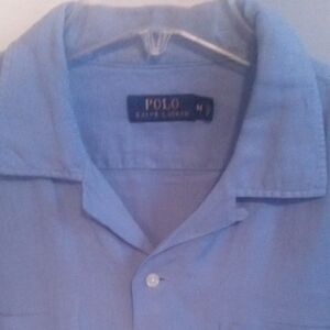 Polo by Ralph Lauren Men's Light Blue Casual Shirt